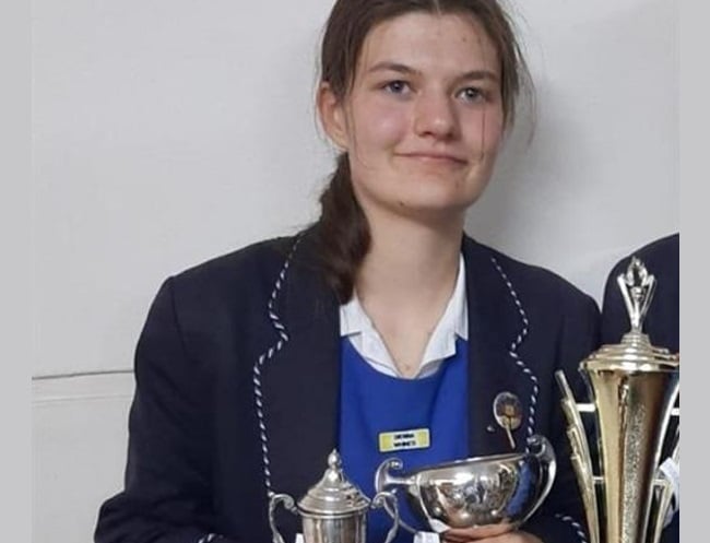 Sienna Whines is one of three top performing pupils at Parktown High School for Girls.