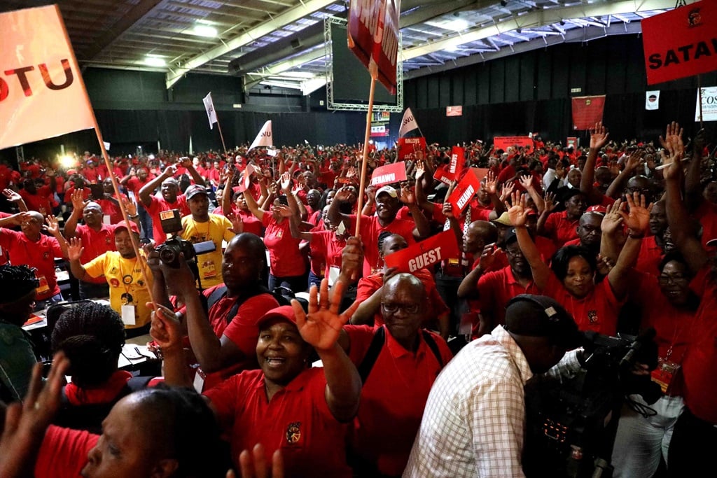 Delegates gather during the Congress of South African Trade Unions’ 13th national congress on Monday (September 17 2018) in Midrand. Picture: Thulani Mbele/Sowetan/Gallo Images