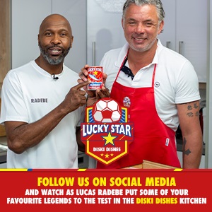 Watch As Football Legend Lucas Radebe Cooks Up A Storm With Guests.