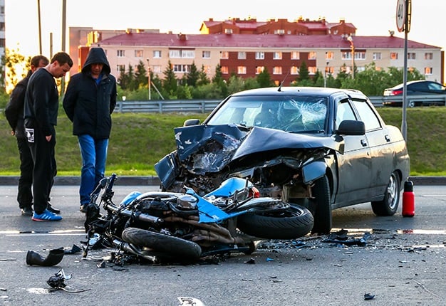 car and bike crash