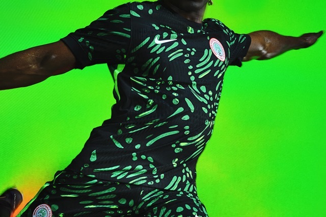 Nigeria's sleek new kit, announced by Nike.