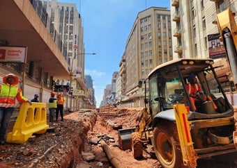 WATCH | 'Gwami City' begins work to repair Lilian Ngoyi Street after July blast