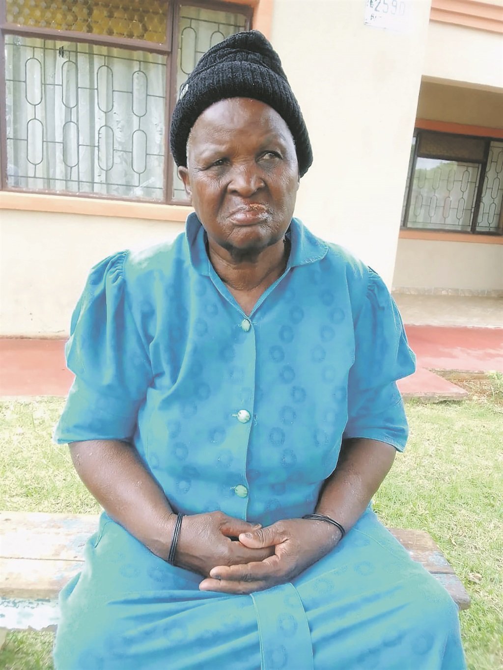 Annah Kekana (80) from Ramogodi Village in North West was robbed of almost R61 000 on Wednesday, 14 December by two criminals at her home who struggled and beaten her on the mouth by thugs. Photo by Raymond Morare