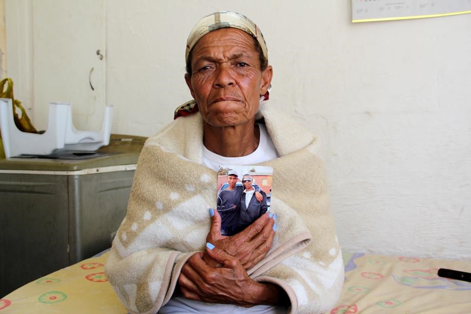 Sonia Burger is mourning the death of her son Rowall, who was shot dead two weeks ago. Photo by Collen Mashaba
photo-group
