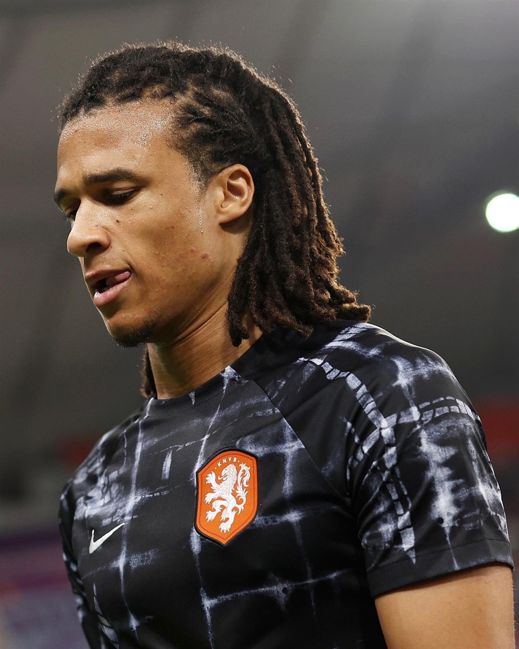 The Netherlands in their World Cup warm-up jerseys