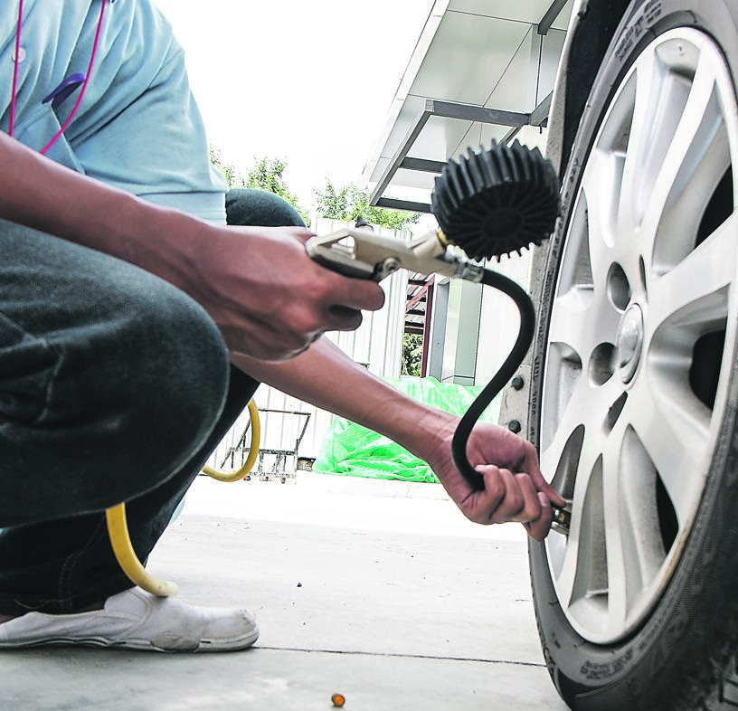 Properly inflated tyres use less fuel.