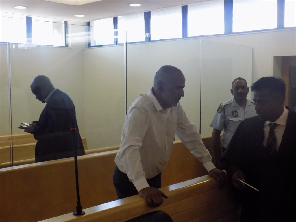 Kessie Nair, who is accused of calling President Cyril Ramaphosa the K-word, appears in court. Picture: Xolile Nkosi