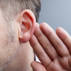 Gradual hearing loss may go unnoticed at first. 