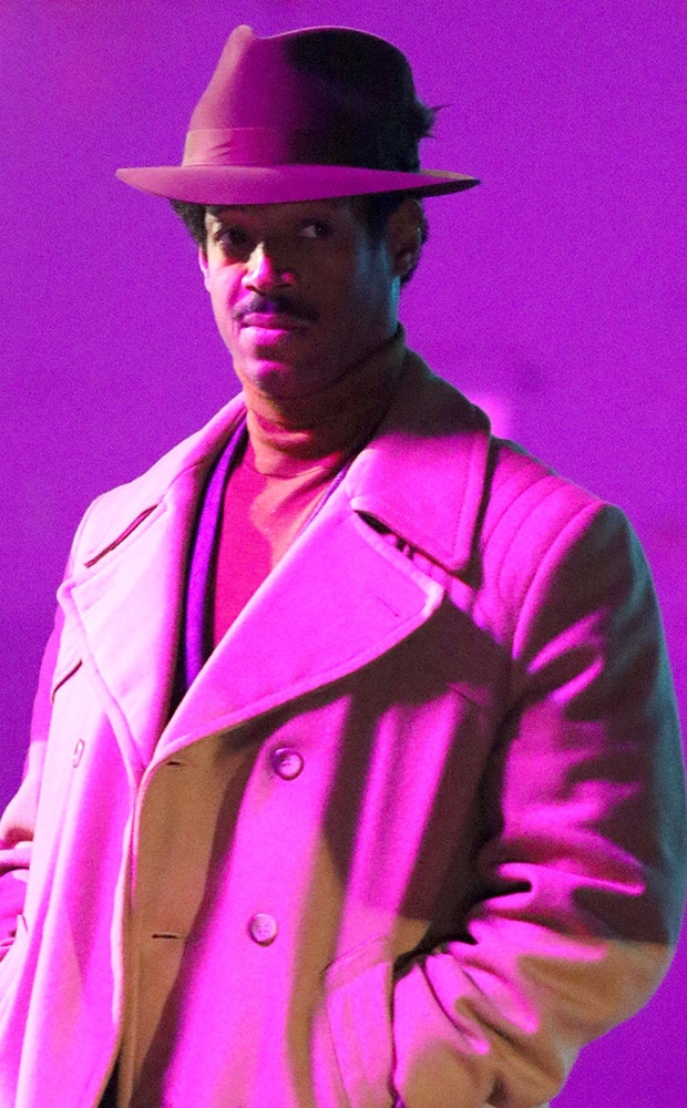 Marlon Wayans filming scenes for the movie Respect