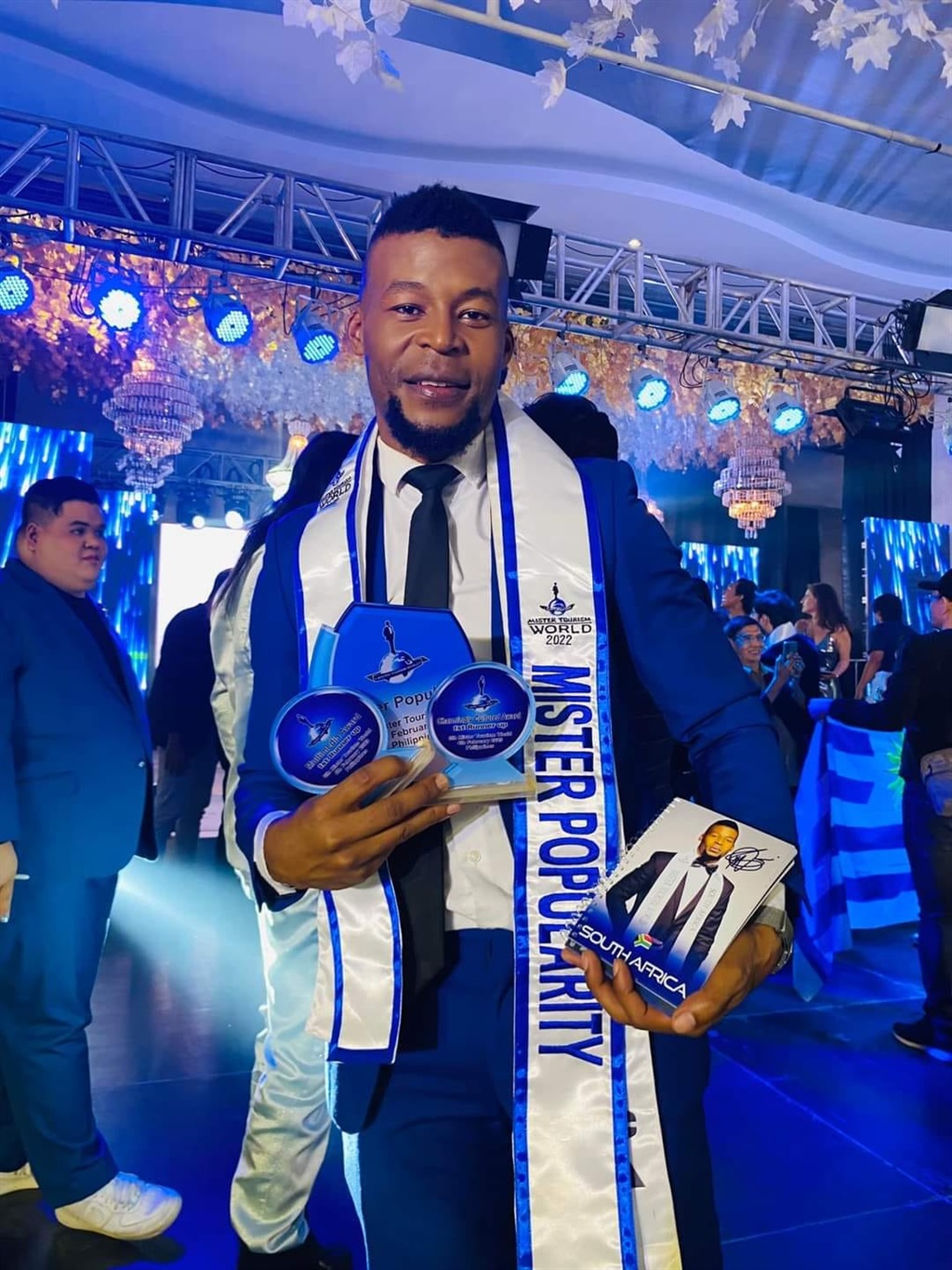 Abednico Mabaso is crowned Mister Popularity 6th Mister Tourism World. 