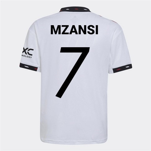 'Mzansi 7' on a Manchester United jersey.