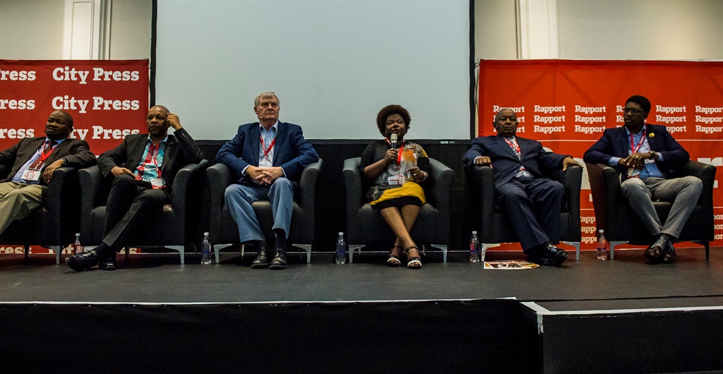 Representatives from South Africa's major political parties were on stage to air their views regarding the land debate during the City Press and Rapport Land Indaba. Picture: Deon Raath/Rapport