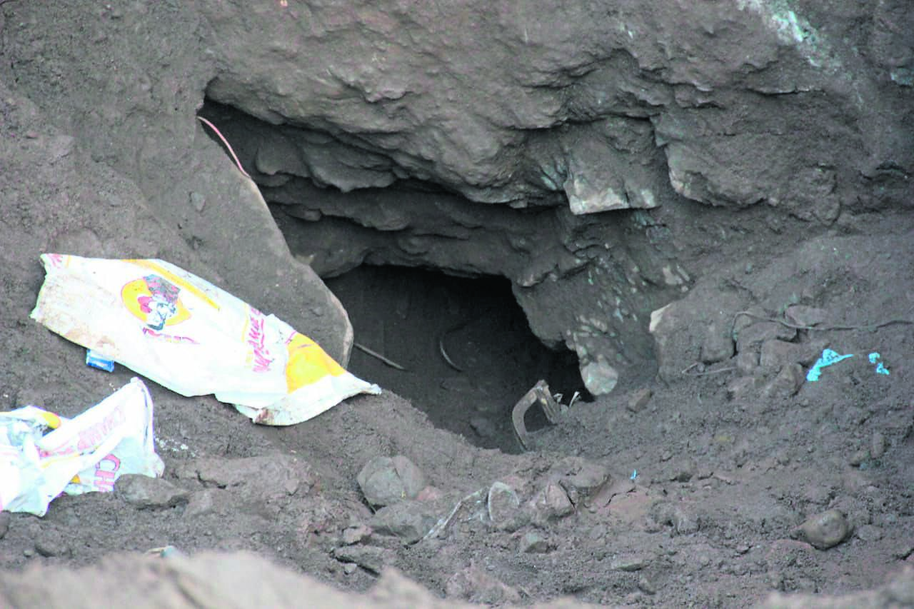 Eight illegal miners died after they were trapped underground following heavy rainfall on Friday. 
