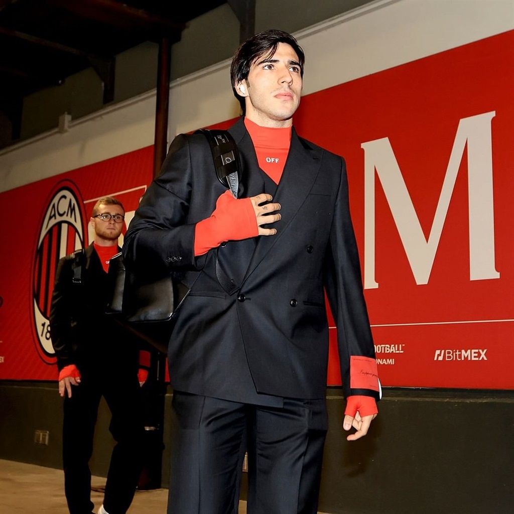 Off White Experiments For AC Milan’s PreMatch Look Soccer Laduma