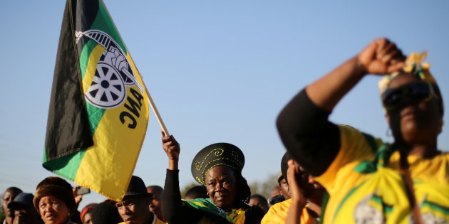 Supporters of the African National Congress. Picture: Reuters/Siphiwe Sibeko 