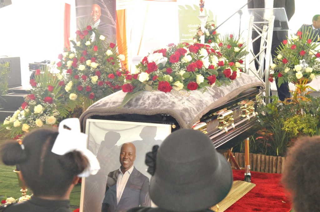 Xolani Gwala coffin during his funeral service held at Empendle KZN midlands. Photo by Jabulani Langa 