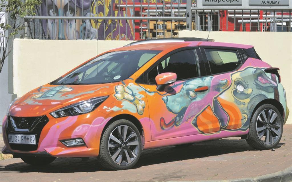 Nissan’s coolest city car gets a radical makeover by an international artist.