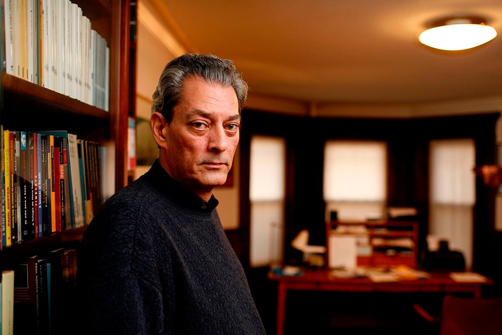 American novelist and film director Paul Auster at his home in Brooklyn, New York. (Photo: Timothy Fadek/Corbis via Getty Images)