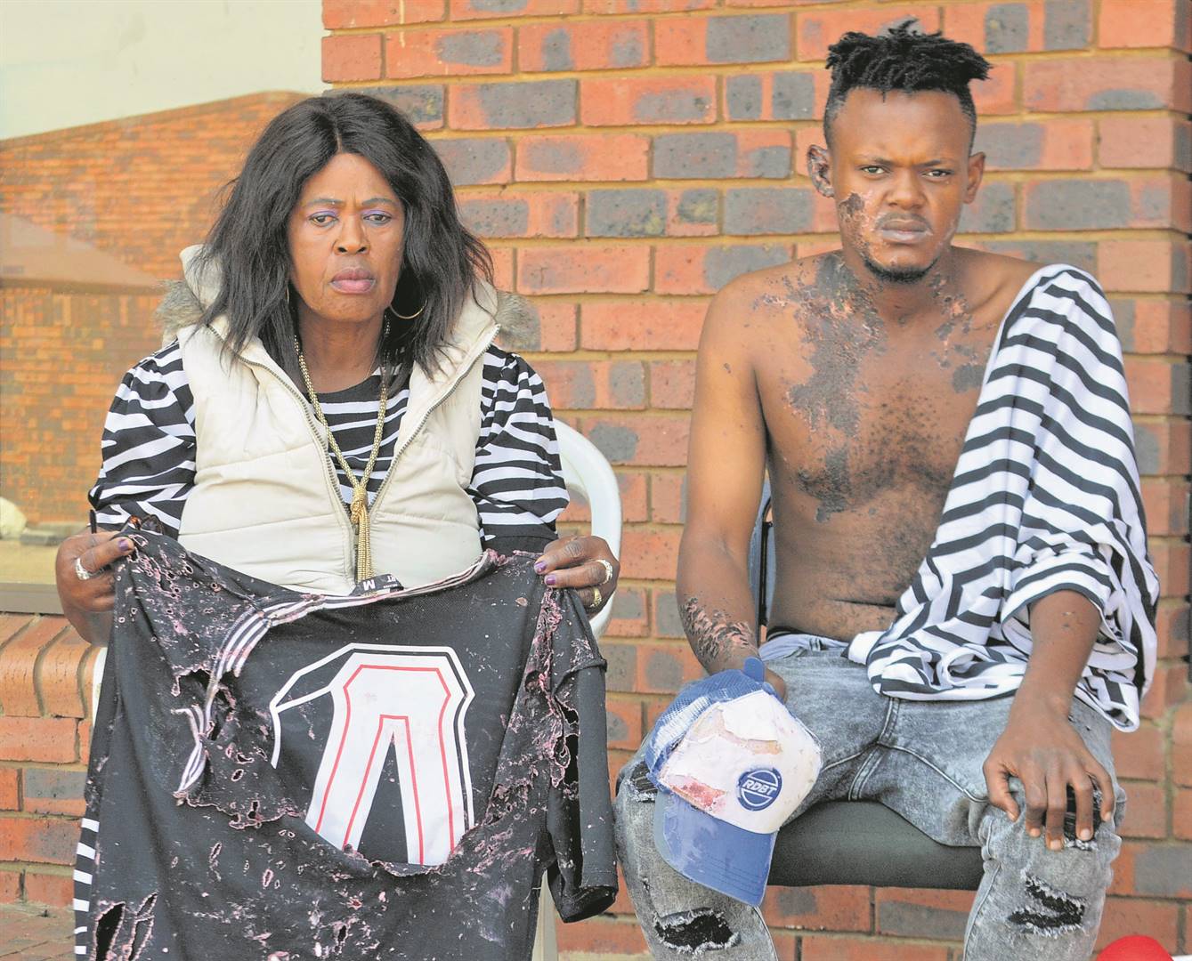Motshidisi Tikwane and her son Mondli Tikwane want justice after they were attacked allegedly by a girl and her mum.   Photo by Tumelo Mofokeng
