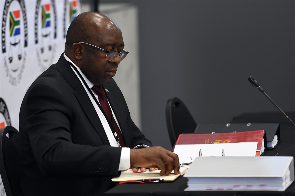 Nhlanhla Nene testifies during the commission of inquiry into state capture. Picture: Felix Dlangamandla/Netwerk24/Gallo Images