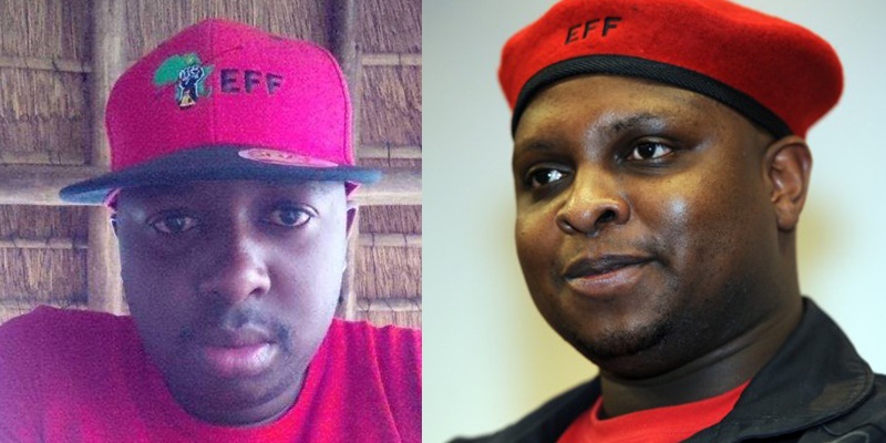Brian Shivambu with his brother Floyd. (Images: Facebook/Gallo)