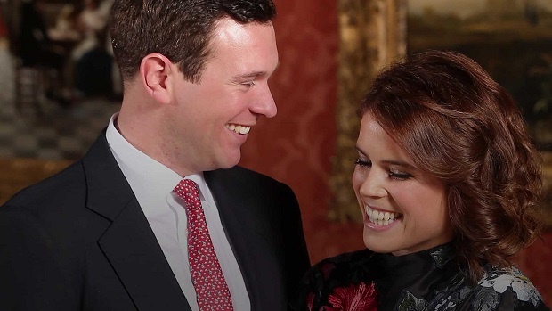 Bride to be Princess Eugenie with her future husband Jack Brooksbank