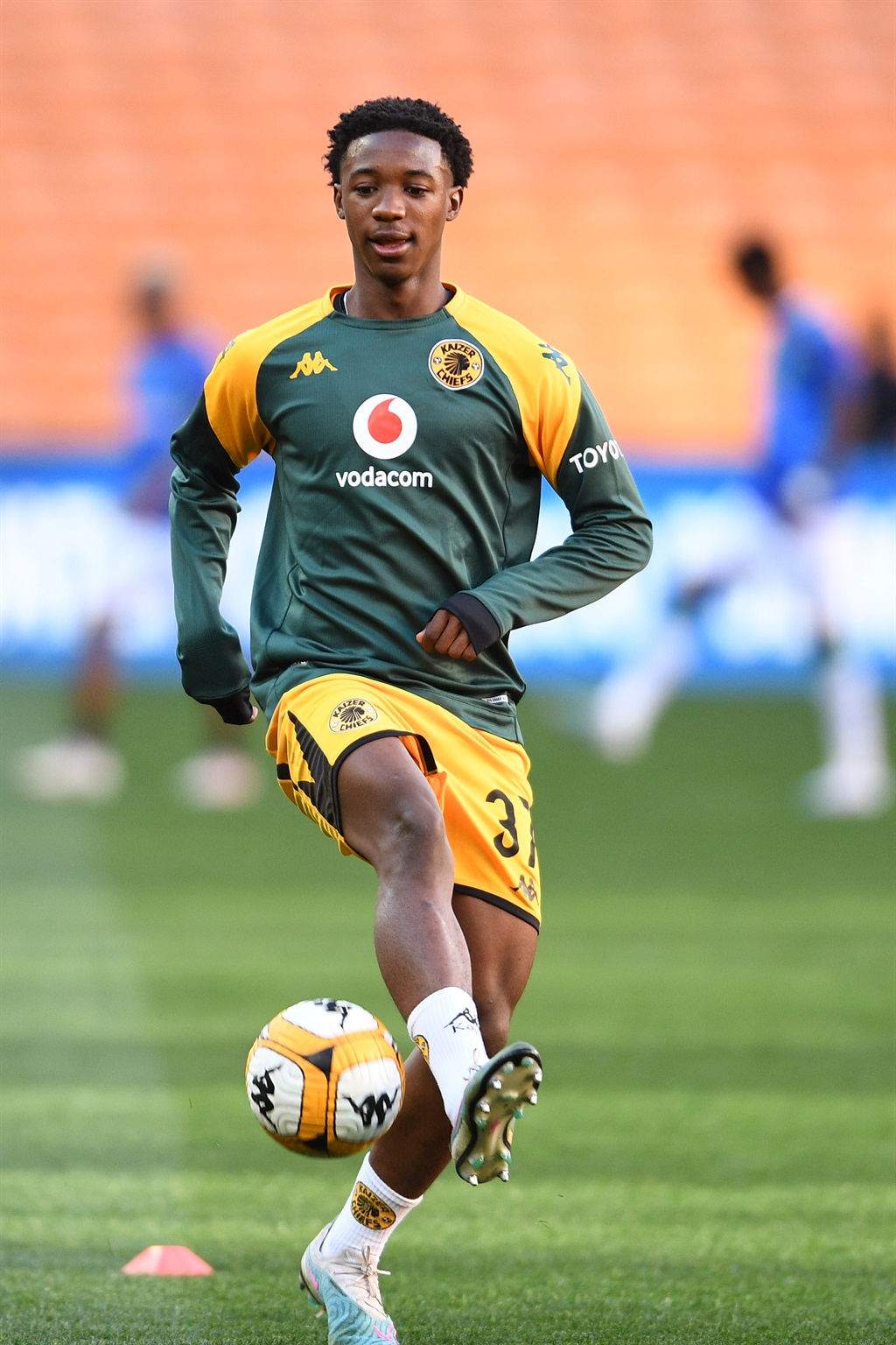 JOHANNESBURG, SOUTH AFRICA - AUGUST 26: Samkelo Zwane of Kaizer Chiefs during the DStv Premiership match between Kaizer Chiefs and AmaZulu FC at FNB Stadium on August 26, 2023 in Johannesburg, South Africa. (Photo by Lefty Shivambu/Gallo Images)