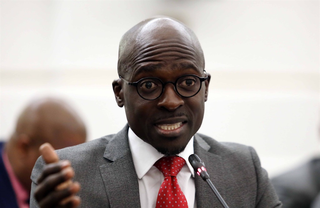 Former home affairs minister Malusi Gigaba answers questions during his appearance before the parliamentary hearing into state capture on March 12, 2018. (Photo by Gallo Images / Sowetan / Esa Alexander)