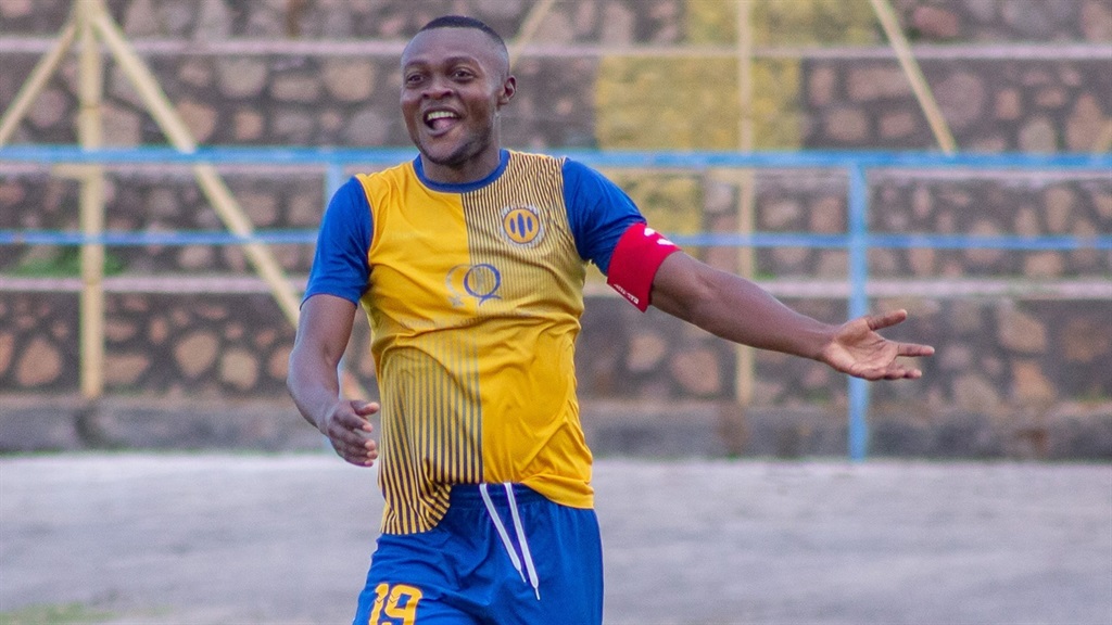 Congolese striker Christian Saile Basomboli is fac