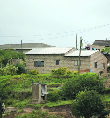 Nkosinathi Mhlongo and his young wife, Zanele, were found dead on Sunday morning in this house.Photo by Phumlani Thabethe