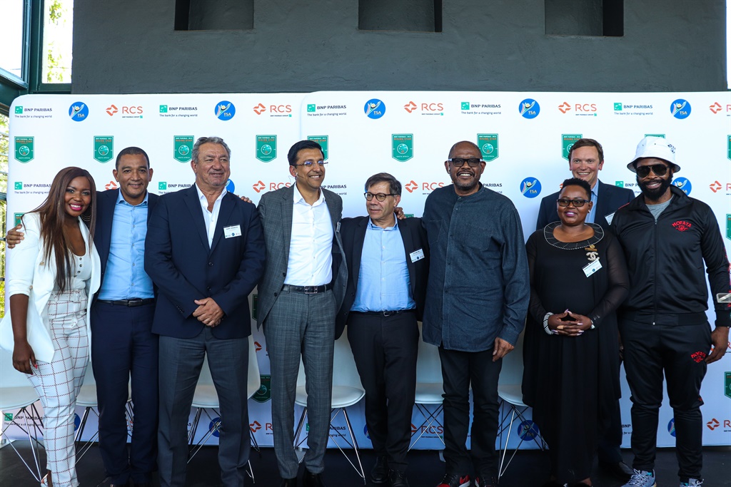 Forest Whitaker attended the Rising Star Tennis event in Soweto where it was announced that Kevin Anderson will play an exhibition match against Lloyd Harris in February 2020. Picture: Sthembiso Lebuso