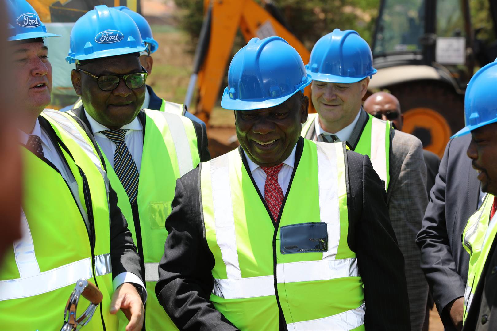 President Cyril Ramaphosa at the soil turning ceremony at the Tshwane Automotive Hub. Photo :Supplied 