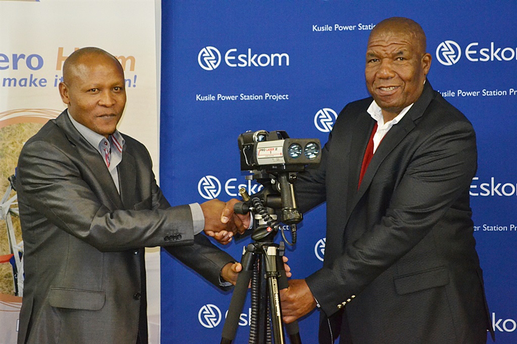 Abram Masango (left) was suspended by Eskom, and then resigned, on Friday. Picture: Supplied