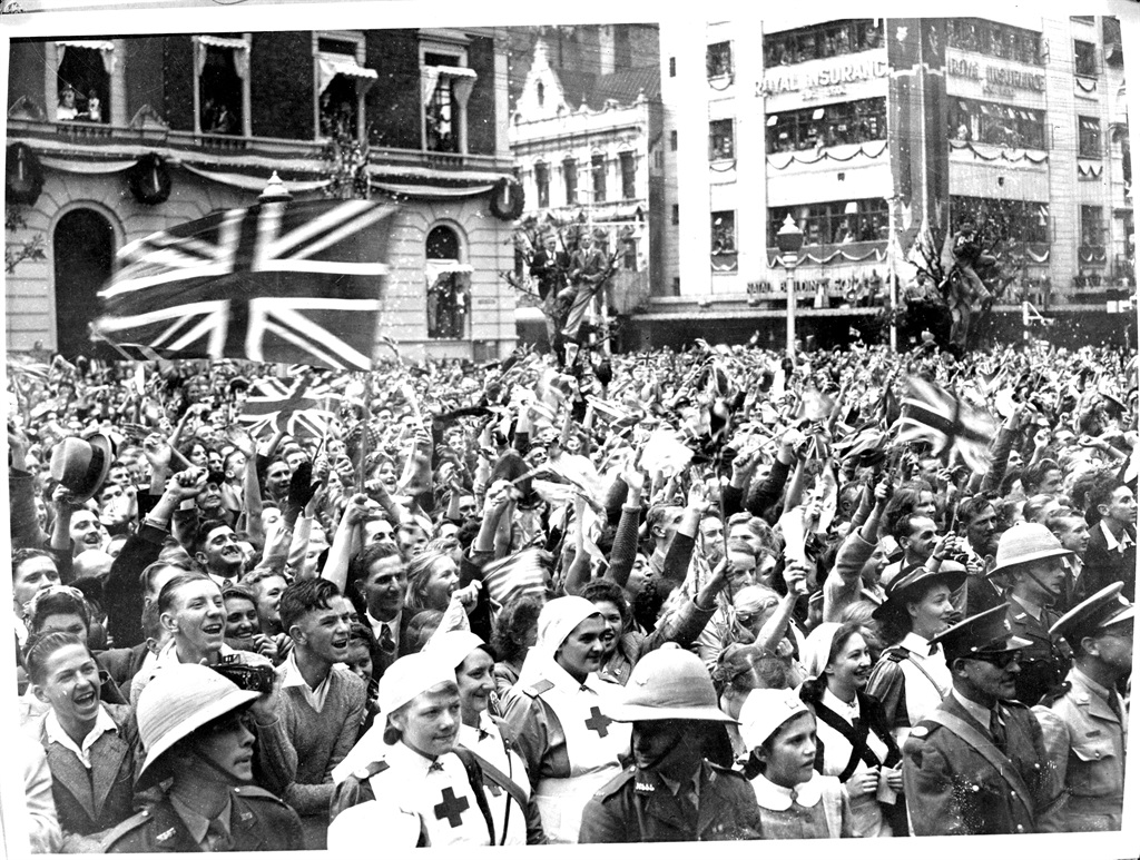 One million people in all were there to cheer the Royal Family that day in 1947. Picture: Supplied