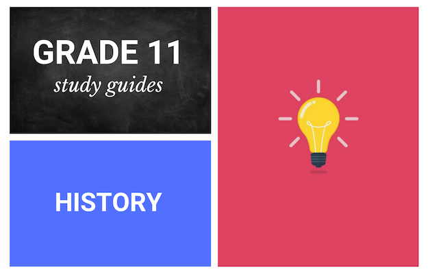 Grade 11 study guides: History