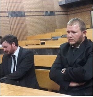 Pieter Doorewaard and Philip Schutte appears in the North West High Court in Mahikeng.  ~  