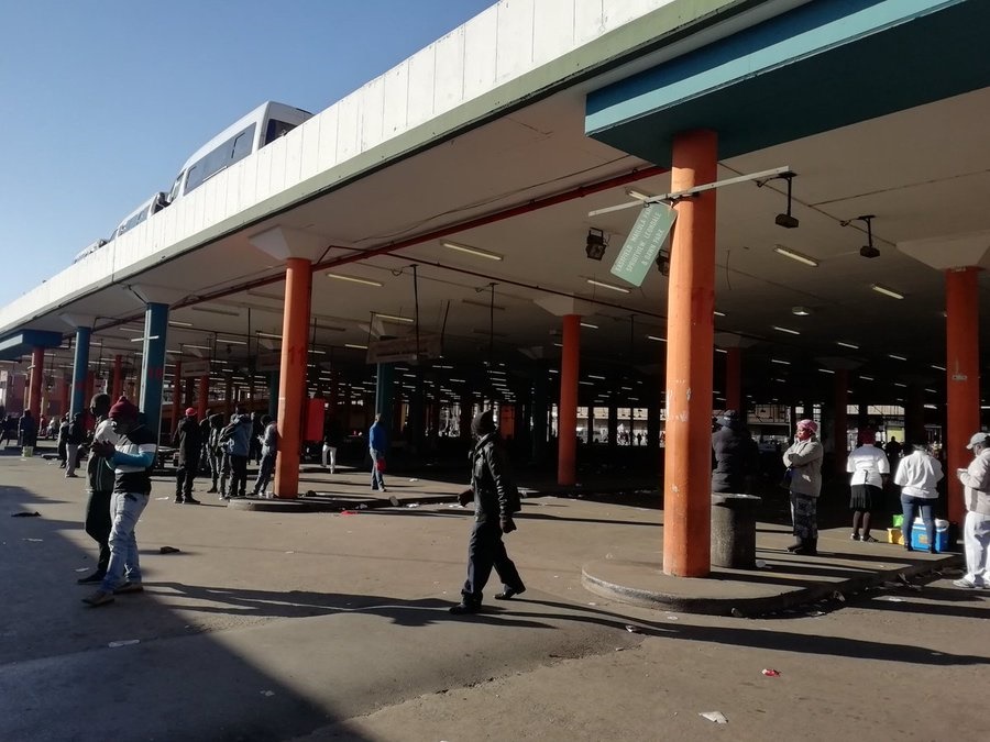 An empty taxi rank as drivers affiliated to the SA National Taxi Council (Santaco) protested against what it believes to be insufficient government relief offered to the industry.