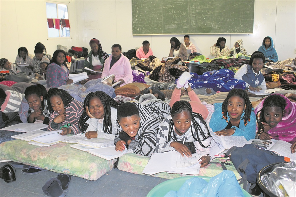Nomzamo High School pupils in Strand are holding a last study camp.             Photo by Velani Ludidi