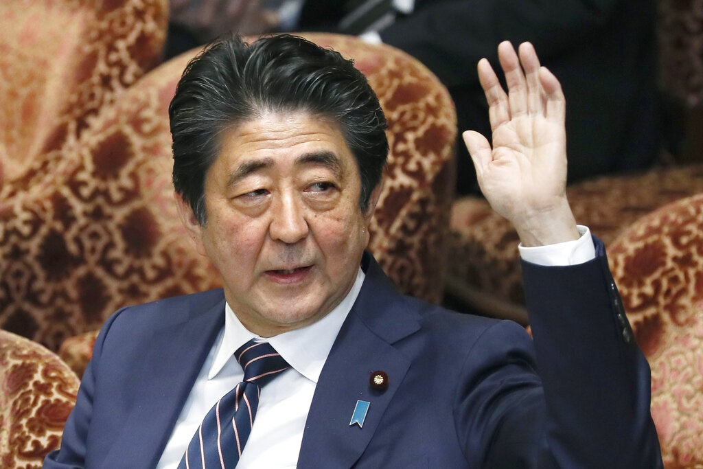 Shinzo Abe. (Kyodo News via AP)