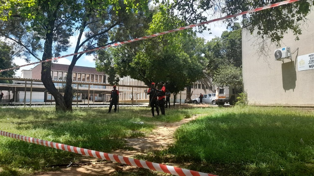Red Ants security guards deployed to the offices of Ngwathe municipality.