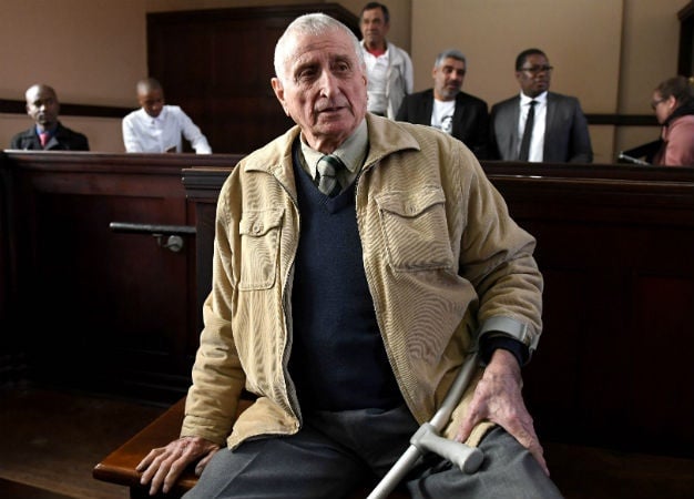 Former security branch police sergeant Joao Jan Rodrigues is seen during his appearance at the Johannesburg Magistrate's Court in relation to the murder of slain activist Ahmed Timol. (Deaan Vivier, Gallo Images, Netwerk24, file)