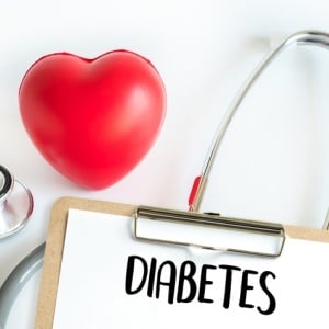 Diabetics don't have to fast before a blood test. 