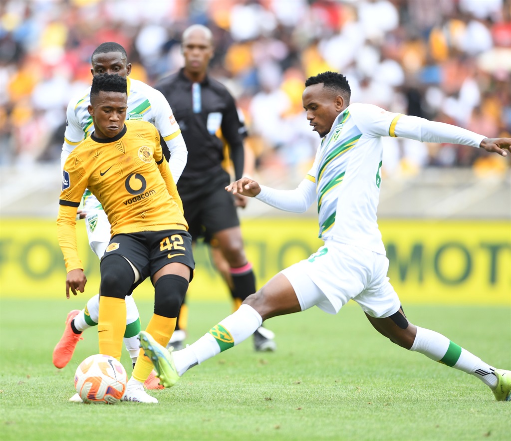 POLOKWANE, SOUTH AFRICA - FEBRUARY 19: Mduduzi Shabalala of Kaizer Chiefs during the DStv Premiership match between Kaizer Chiefs and Golden Arrows at Peter Mokaba Stadium on February 19, 2023 in Polokwane, South Africa. (Photo by Philip Maeta/Gallo Images)