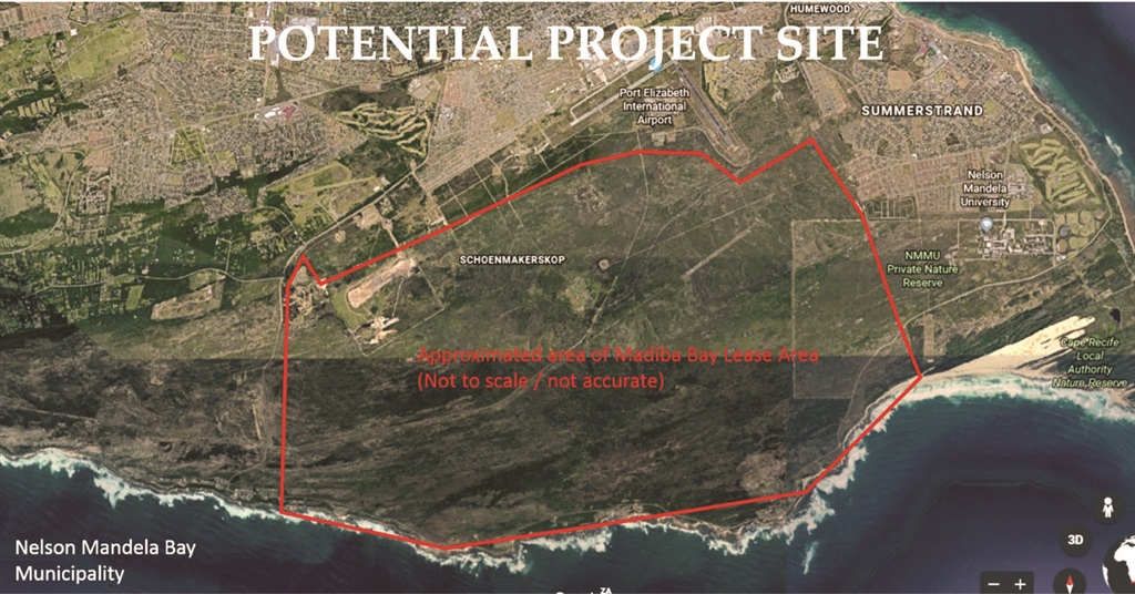 The proposed site of the new film studios and theme park. The proposal could be a huge tourist draw card for Port Elizabeth