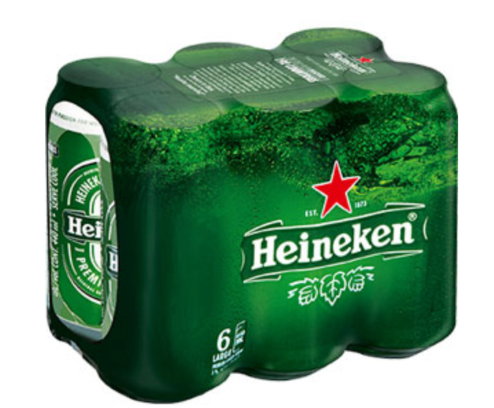 Heineken cans