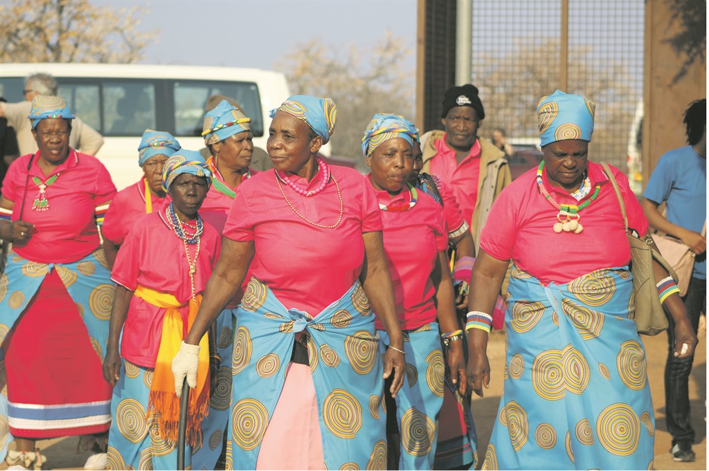 Elderly women of the Dikakapa Dance Group welcome the media with a beautiful Sepedi dance. Pictures: Lerato Morotolo