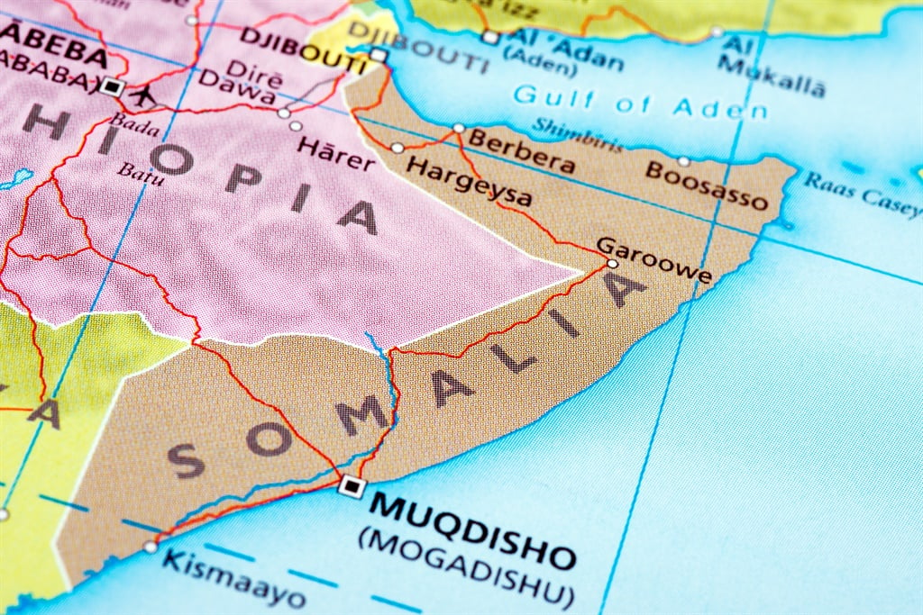 Map of Somalia.