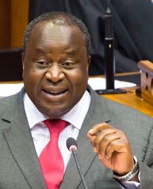 SA Minister of Finance Tito Mboweni delivers his medium-term budget policy speech on October 24, 2018. ( RODGER BOSCH/AFP/Getty Images)
