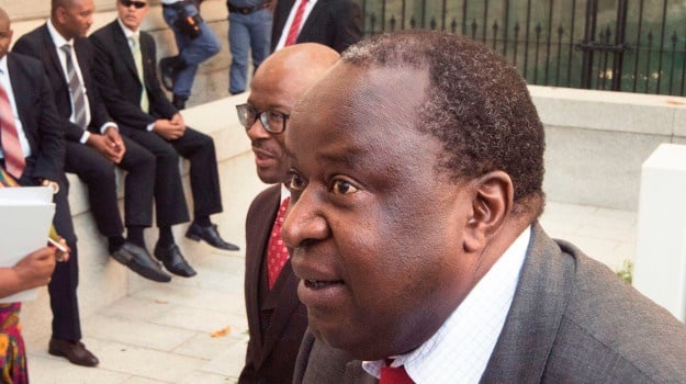 South African Minister of Finance Tito Mboweni arr