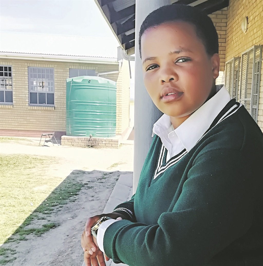 Liso Mpaphela (16) is a Grade 11 pupil at Dudumayo Senior Secondary School. She says the pupils crowd into one small classroom like bags of potatoes. Picture: Lubabalo Ngcukana